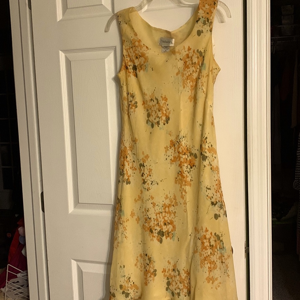 Chadwick Yellow multi silk dress
